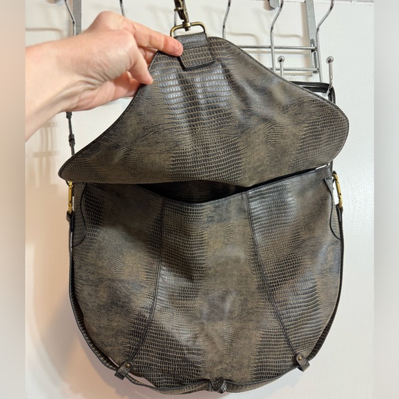 Deena & Ozzy Reptile Hobo Bag - Picture 4 of 16
